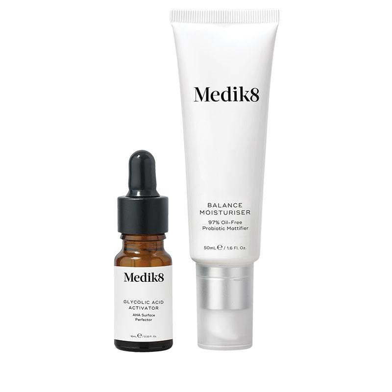 Balance Moisturiser with Glycolic Acid Activator